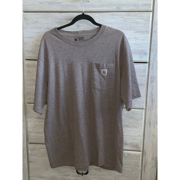 Carhartt Purple Speckled Short Sleeve Pocket Tee - L - Picture 1 of 4